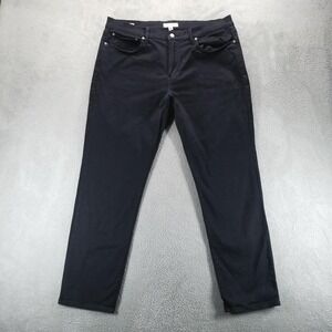 Lucky Brand Jeans Mens‎ 38x32 Black 121 Slim Straight Stretch Mid Rise Denim